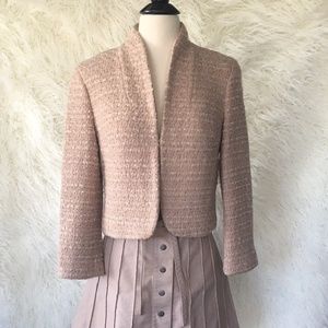 Calvin Klein Wool Blend Crop Blazer S